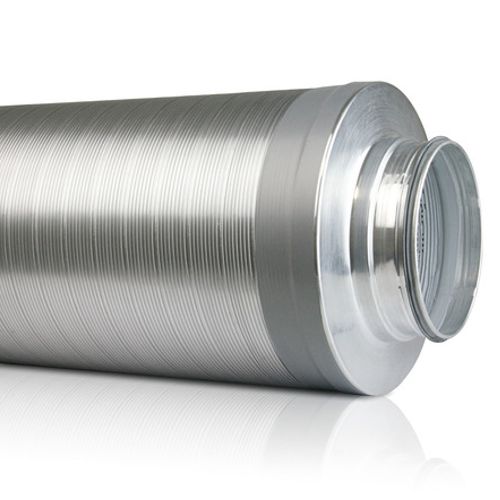 Telefonieschalldämpfer von der Seite mit 50 mm Schalldämmpackung Telefonieschalldämpfer Lüftung - Warum diese so wichtig sind